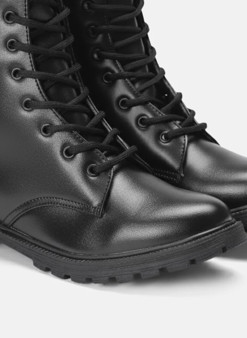 Zoriworld Black Zoriworld Bonnie Black Boots 1.5'' Heel Rubber Sole for Women | Best Price UAE
